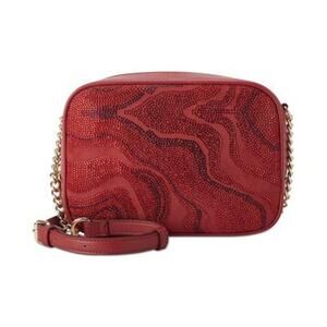 I.N.C. International Concepts Clementinee Swirl Crossbody Red Swirl Print